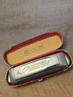 antike M. Hohner Chromonica II De Luxe Mundharmonika