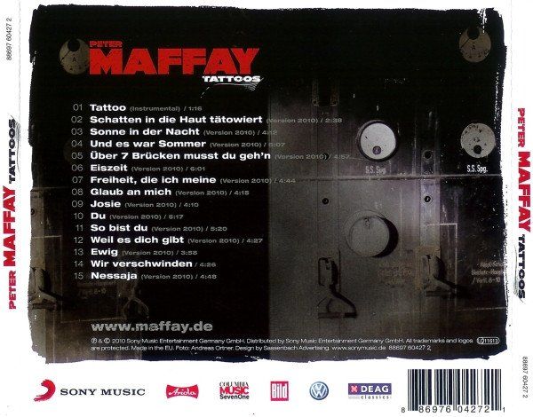 CDs: Maffay Peter: Tattoos CD – Neuf avec emballage d'origine à Steinhausen par Vilivinili 1