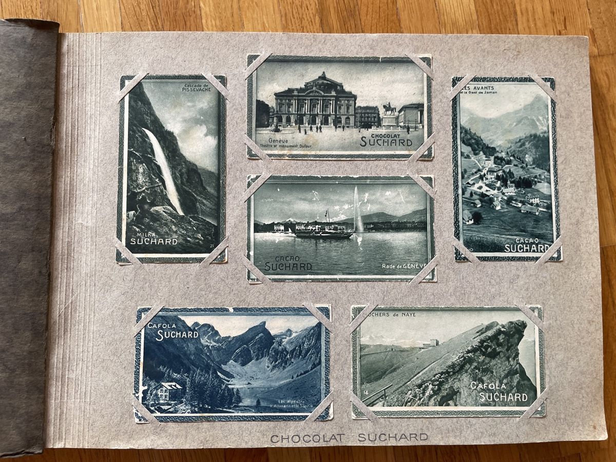 Album: altes Sammelbuch Suchard und Weihnachtskarten – Usato da Davos Monstein venduto da pendragon79 1