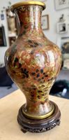 Hübsche chinesische Cloisonné-Emaille-Vase mit Sockel✨