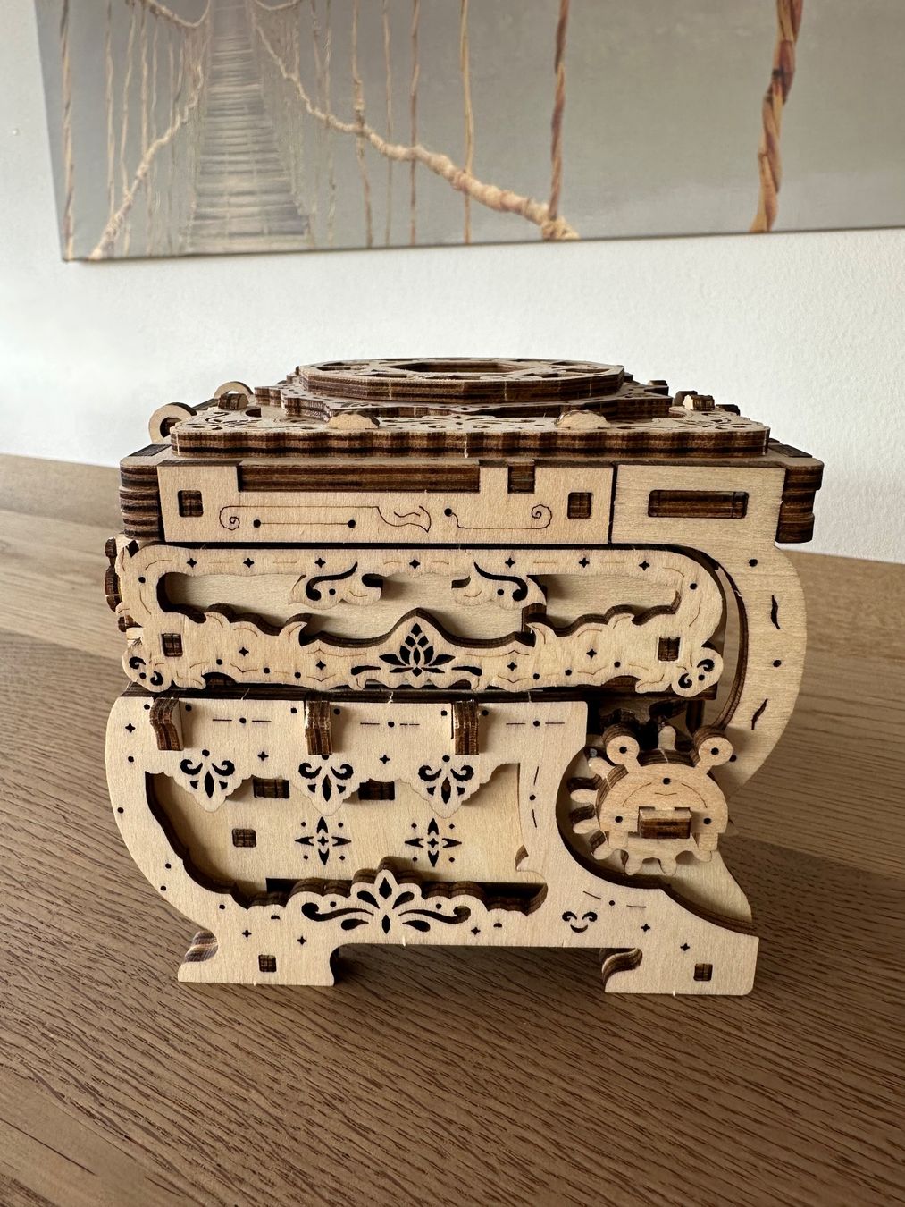 Portagioie: Mechanisches Holzschmuckkästchen, Schmuckschatule – Nuovo (secondo la descrizione) da Willisau venduto da mattu02 7