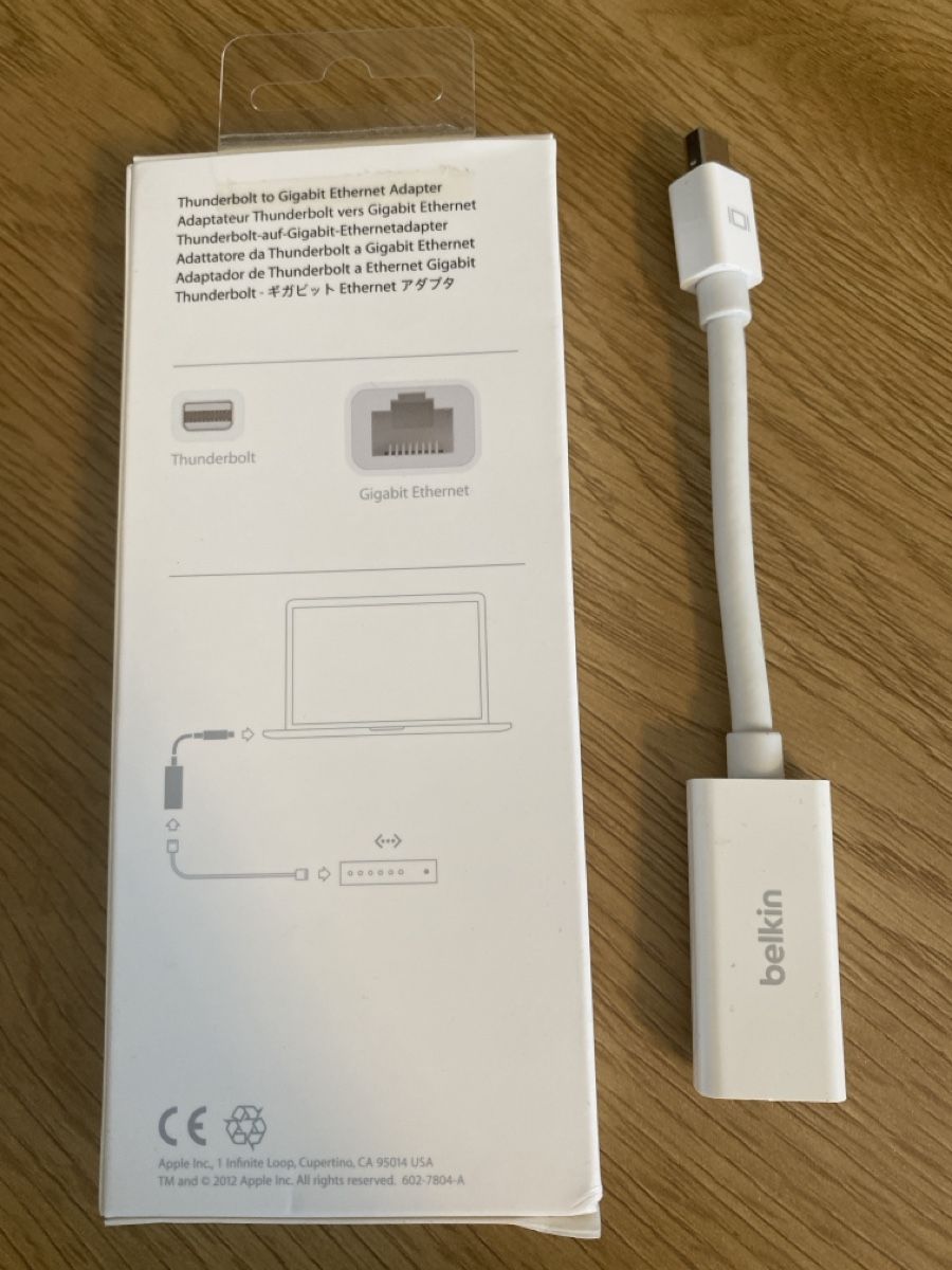 Apple Cavi: Original Apple Thunderbolt Gigabit Ethernet Adapter, neu! – Usato da Oberglatt ZH venduto da Capsici 2