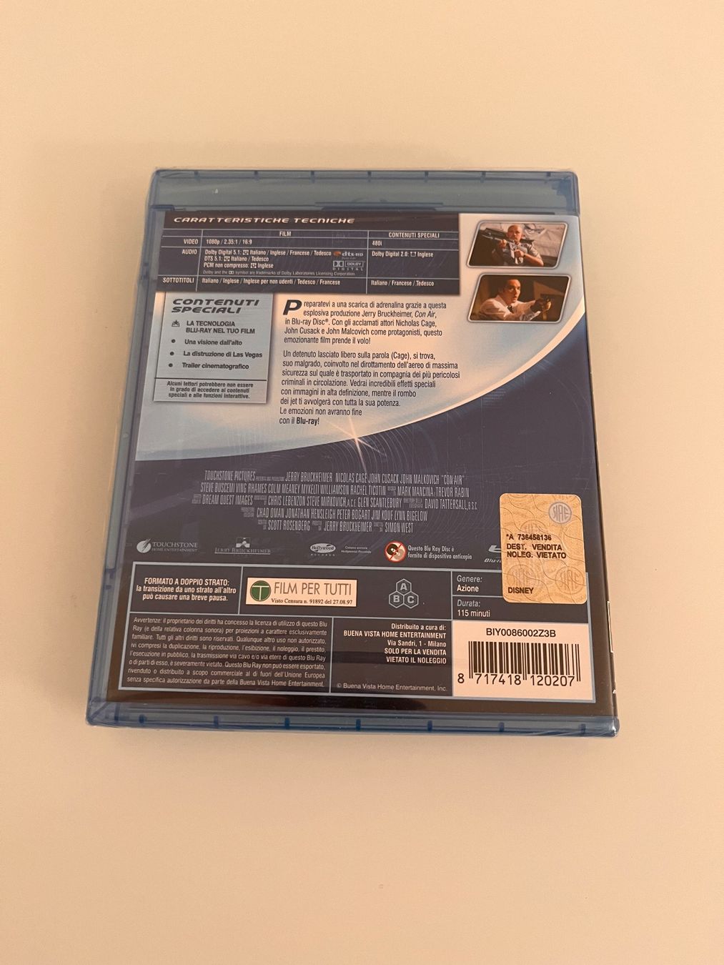Tutti i DVDs: Con Air (Blu-Ray Disc) – Nuovo e nell'imballaggio originale da Stabio venduto da rao_x6pt 1