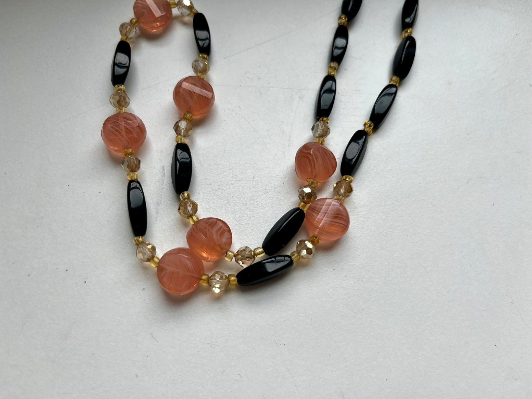 Catenine: Elegante Vintage-Halskette mit Glasperlen – Usato da Wädenswil venduto da Aniares2 4