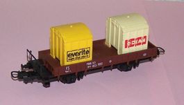 Lima H0 2862: FS Güterwagen, mit Container everite + OCEAN
