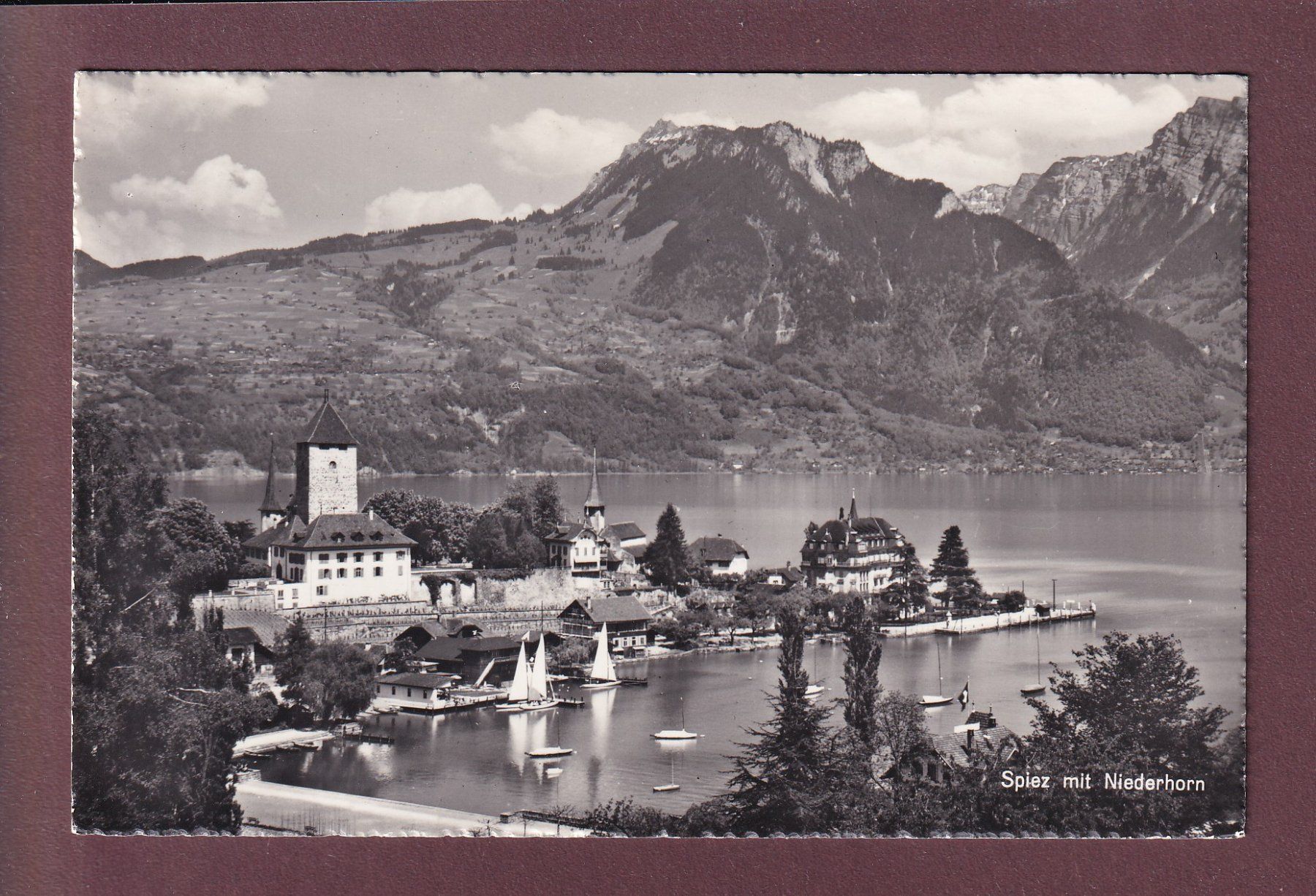 Cartoline postali: SPIEZ - Niederhorn – Usato da Pully venduto da nicecards