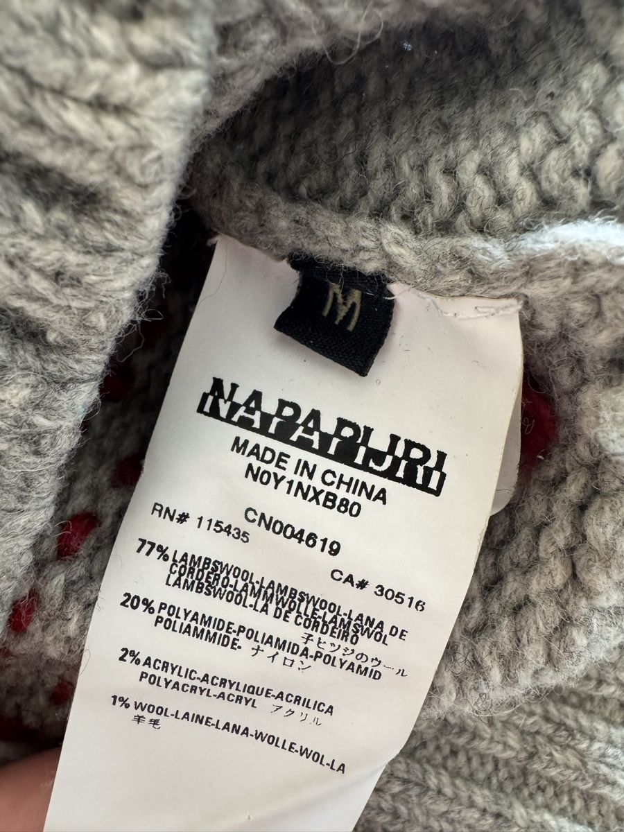 Napapijri Maglioni & Felpe: Napapijri Woll-Pullover Grösse ~S – Usato da Trélex venduto da stripedthrift 3