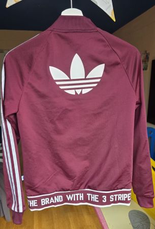 Adidas Originals Jacke - Bordeaux - Gr. XS (32) - Trefoil