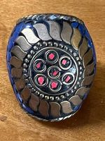 Bague berbère mosaique de lapis lazuli