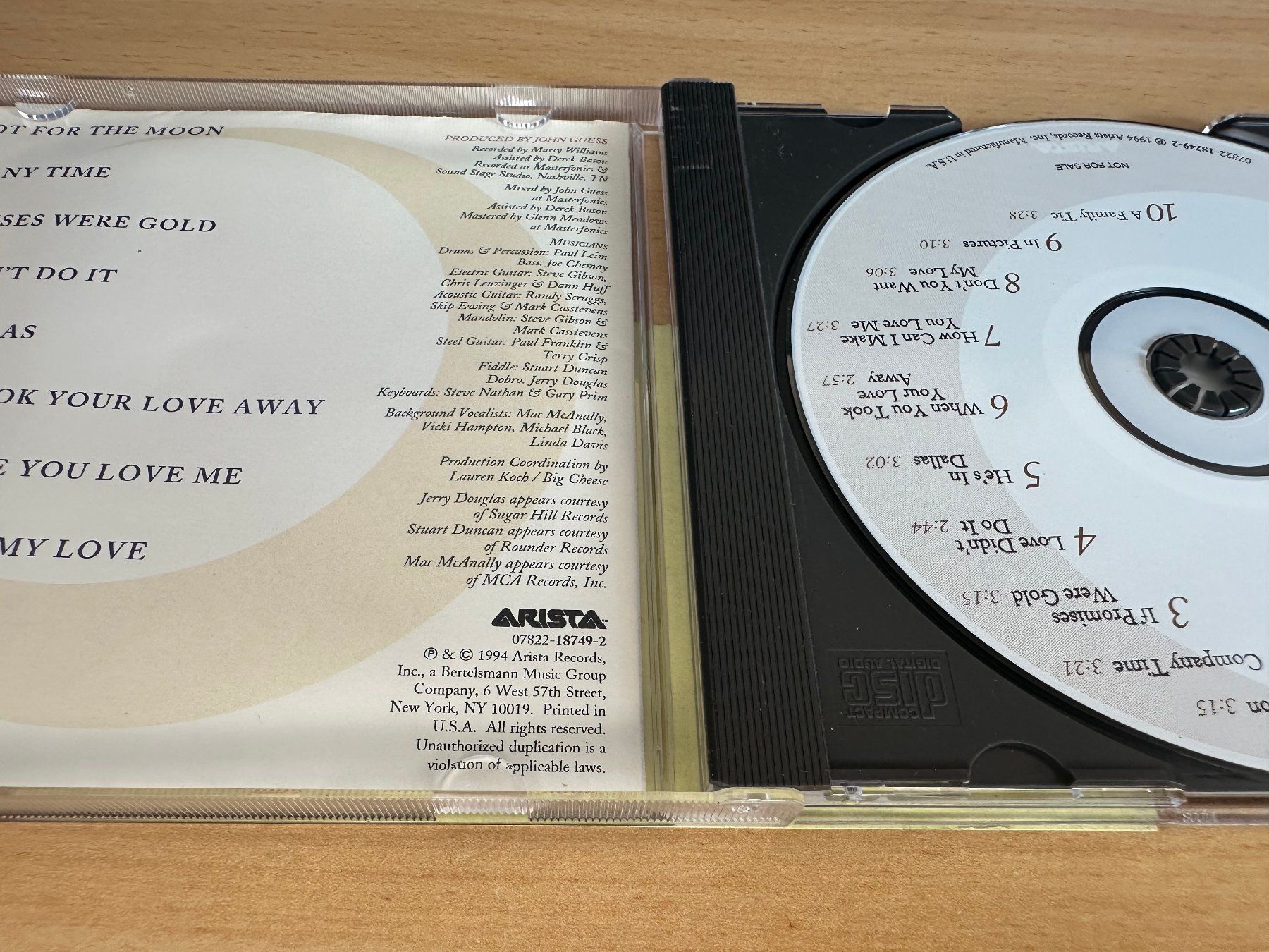 CD: Linda Davis – Shoot For The Moon – Usato da Rikon im Tösstal venduto da Alpenmutz 2