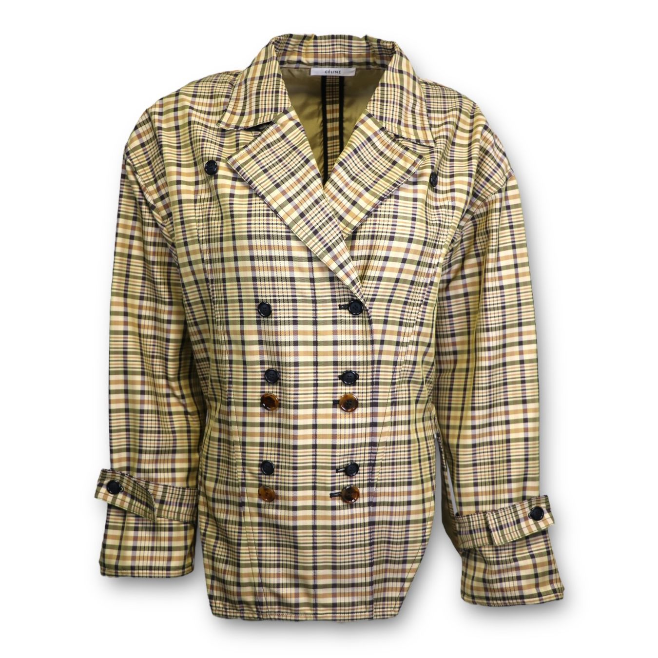 Celine Giacche: Céline Jacke braun kariert Gr. 40 – Usato da Binningen venduto da Designerlabels