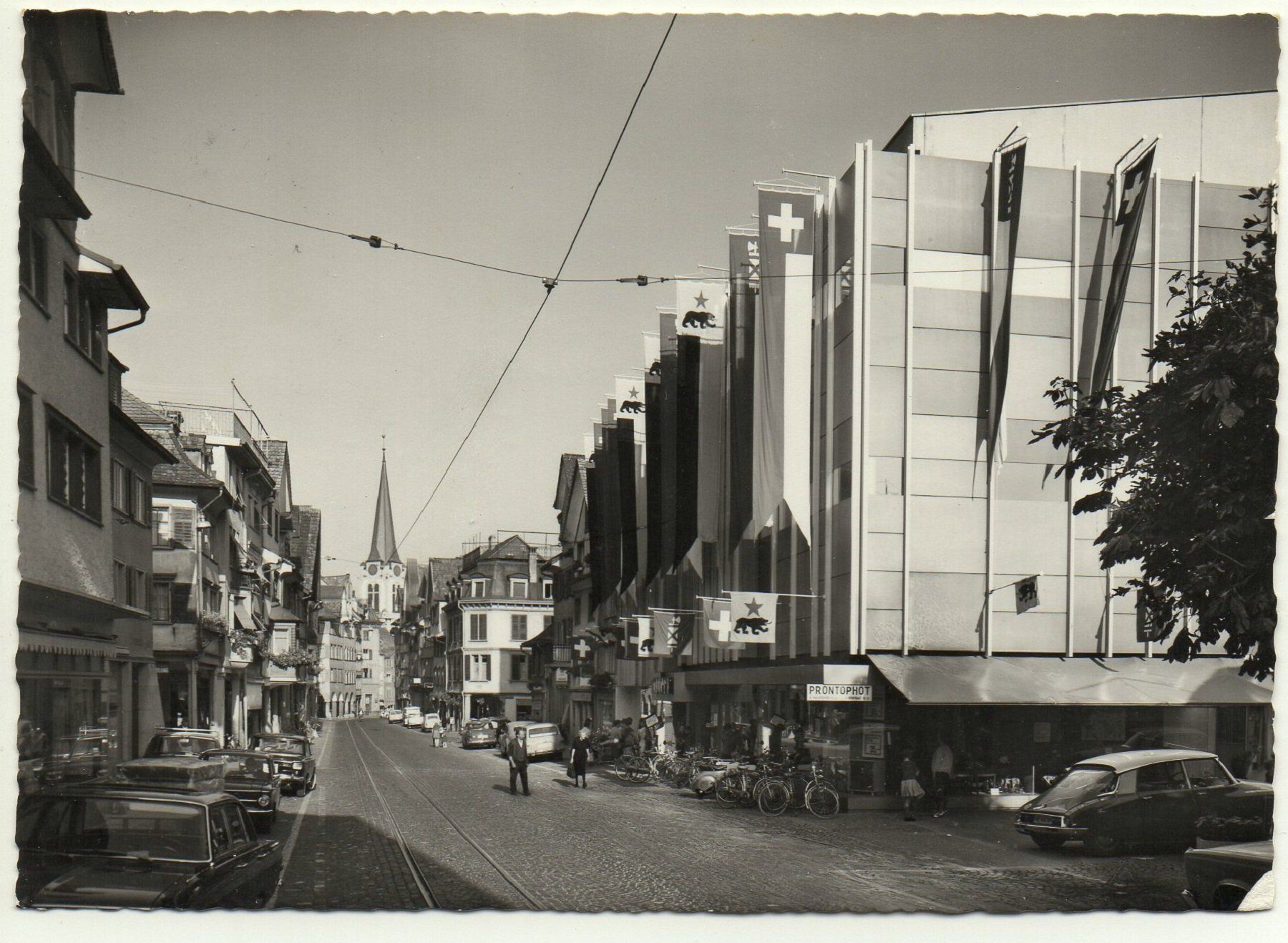 Ansichtskarten: ALTSTÄTTEN im Rheintal - Marktgasse - Auto – Gebraucht aus Jona von philajona