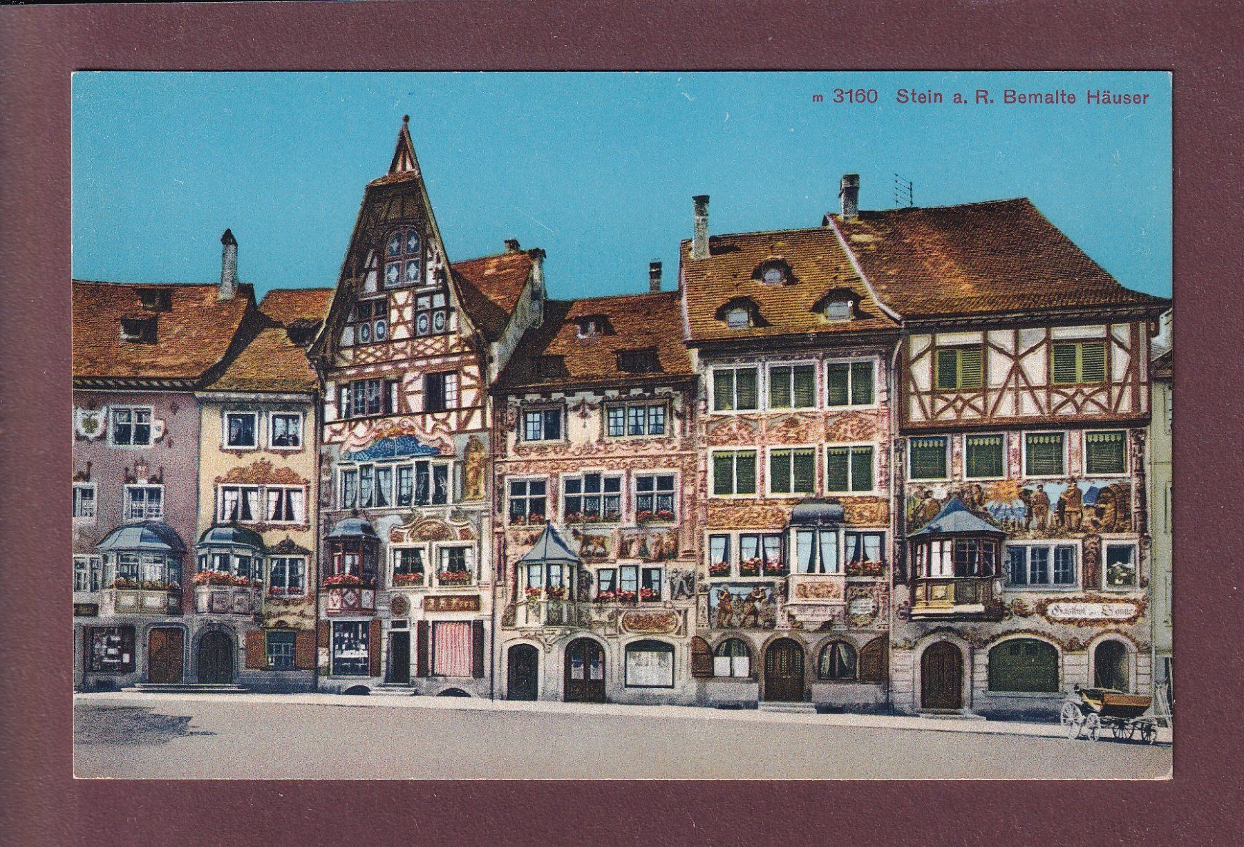 Cartoline postali: STEIN AM RHEIN - Bemalte Häuser – Usato da Pully venduto da nicecards