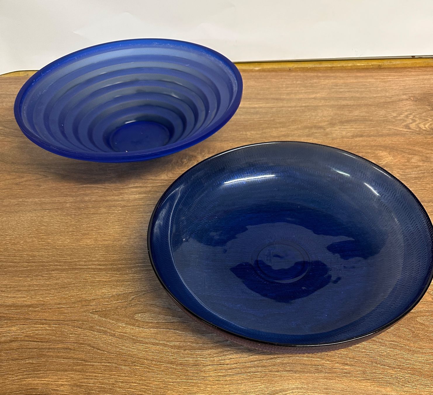 Ciotole: Glasschalen, Dekoschalen, blau getönt – Usato da Nussbaumen AG venduto da olitech5415