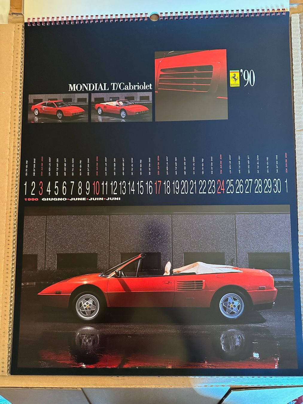 Kalender: Calendrier Ferrari de 1990 – Gebraucht aus Ste-Croix von mjmg 4