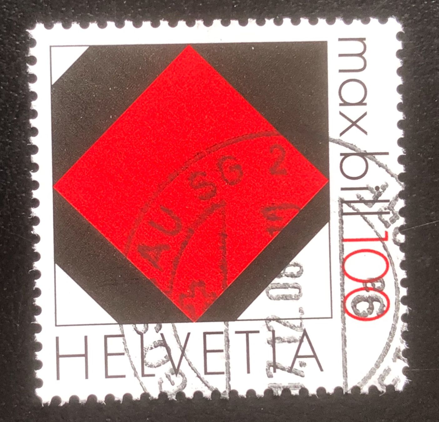 Tutti i francobolli: Nr. 1294 MAX BILL GESTEMPELT 2008   – Usato da Aarau venduto da Billa007