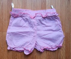 🌸🌿 Leichte Sommer-Shorts Gr. 68, weiss-rosa ⭐️Top-Zustand⭐