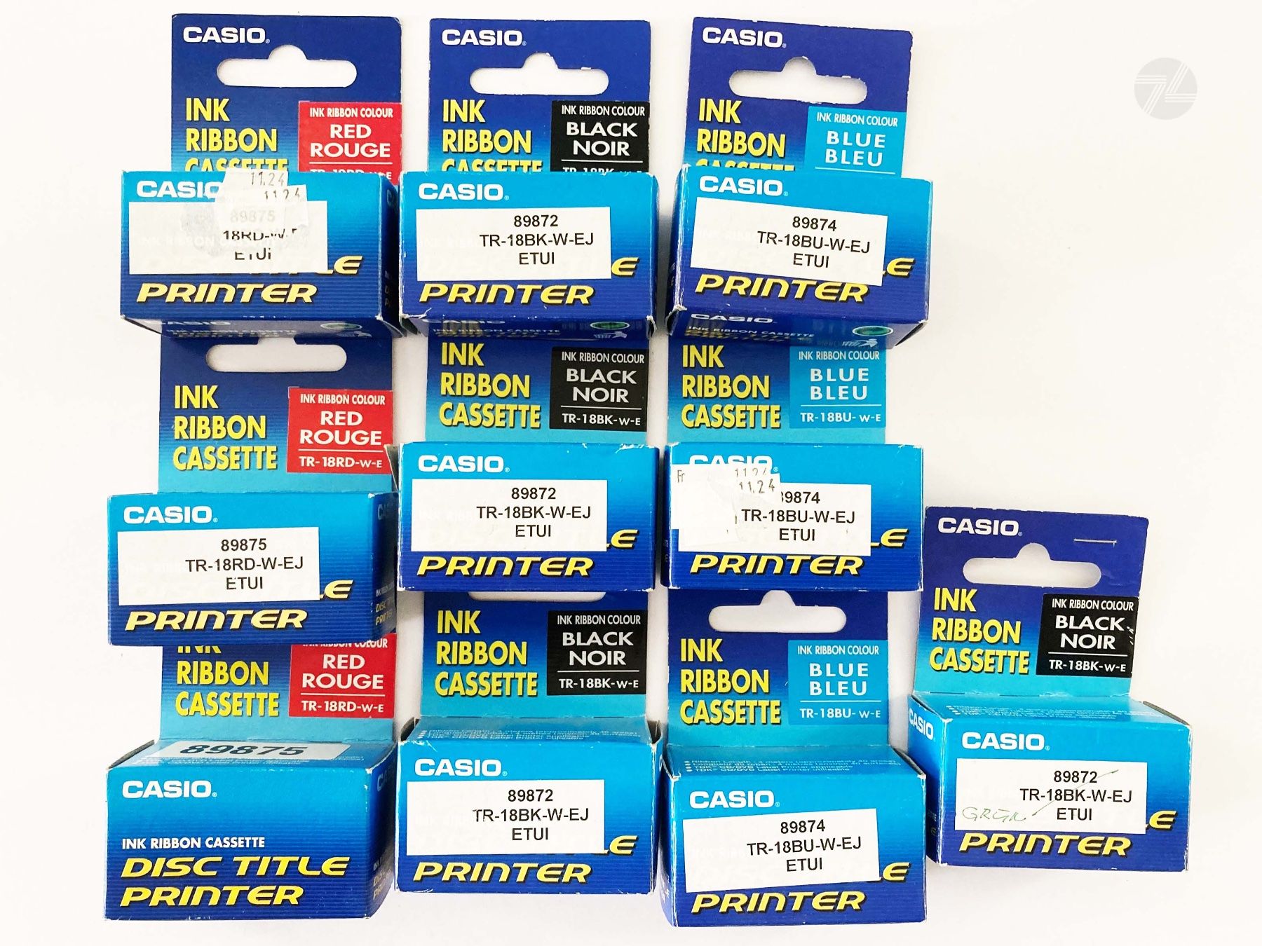 Cartucce per stampanti & toner: 10x Casio Disc Title Printer Ink Ribbon Cassette Farbband – Usato da Wetzikon ZH venduto da cyan74 1
