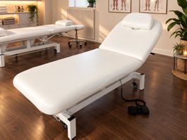 Elektrische Profi-Therapieliege – neue 8 cm Polsterung