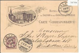 Hotel-Pension de Salvan & des Gorges du Triege - Litho-Vorlä