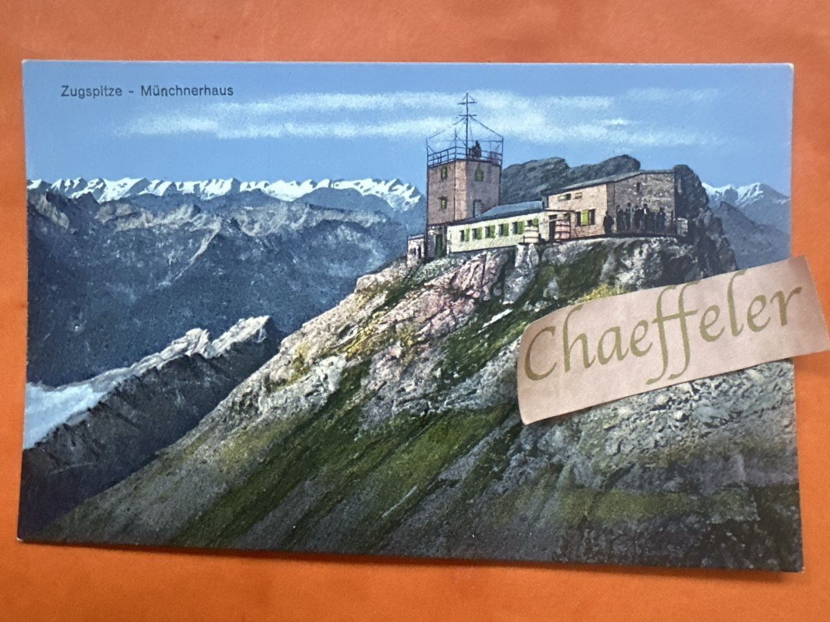 Cartoline postali: Ansichtskarte Zugspitze Münchnerhaus – Usato da Zürich venduto da Chaeffeler