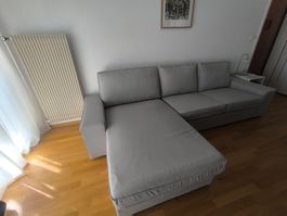 Canapé 3 places avec méridienne IKEA KIVIK – Gris