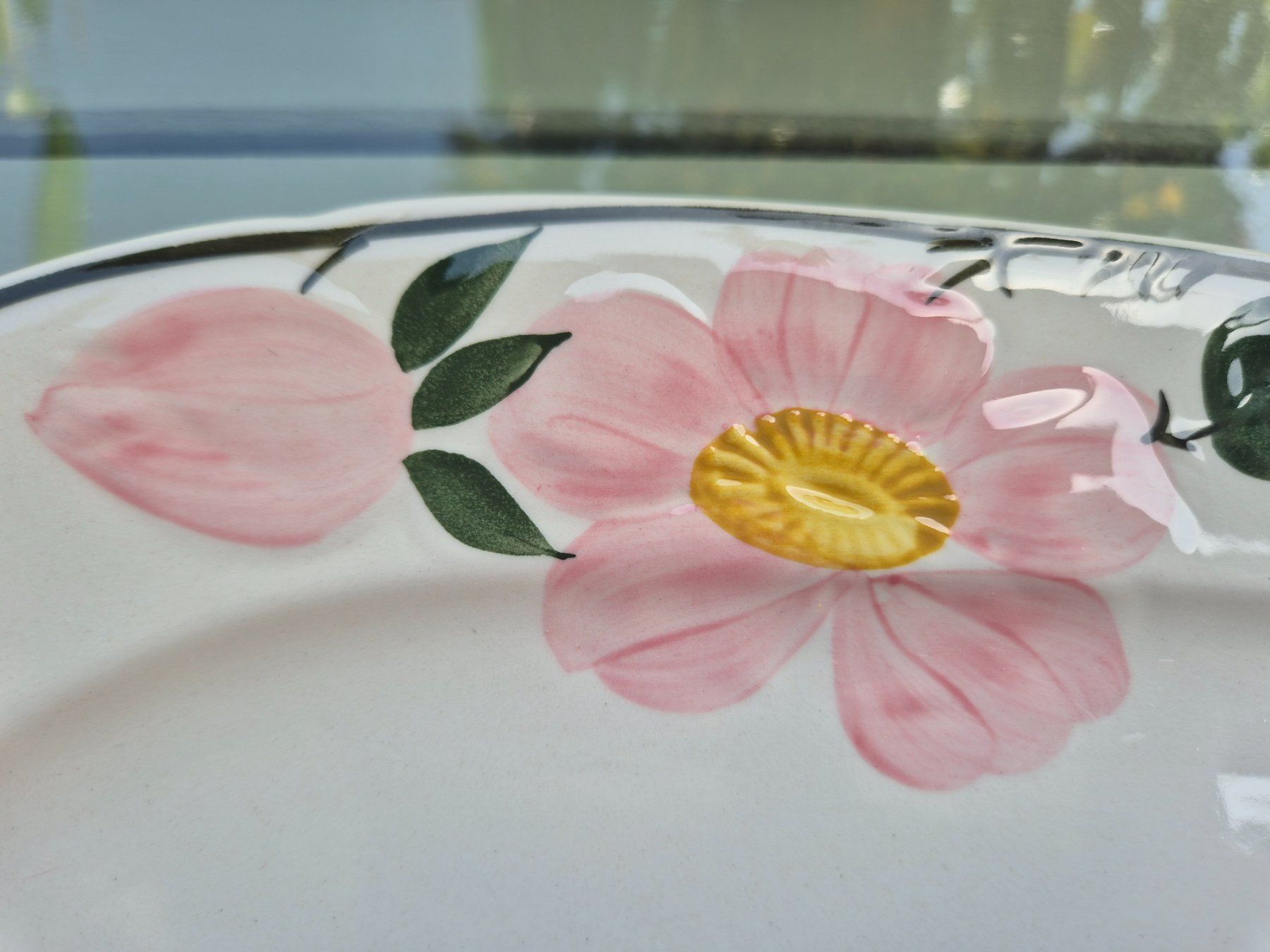 Villeroy & Boch Piatti di portata: Hübsche ovale Servierplatte Wildrose W&Boch – Usato da Bern venduto da aronari 2
