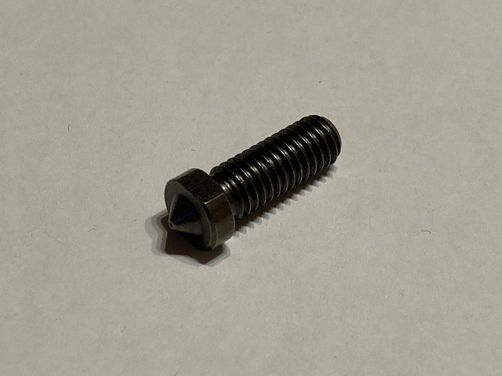HIKUDIY 0,2 mm gehärtetes Stahl-Hotend-Düsenkit für Bambu Lab X1/X1C, komplett metallisches Integraldesign, 300 °C Hochtemperatur-Druckkopf-Ersatz