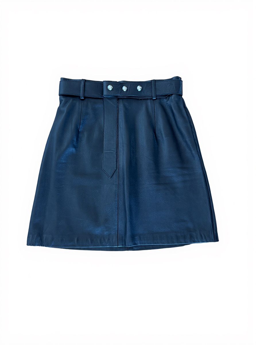 Sandro Gonne: Sandro Paris leather mini skirt, size 1 – Usato da Dübendorf venduto da Pink.Blue