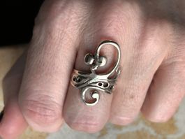 Silber Ring  SWING (Grösse 59)
