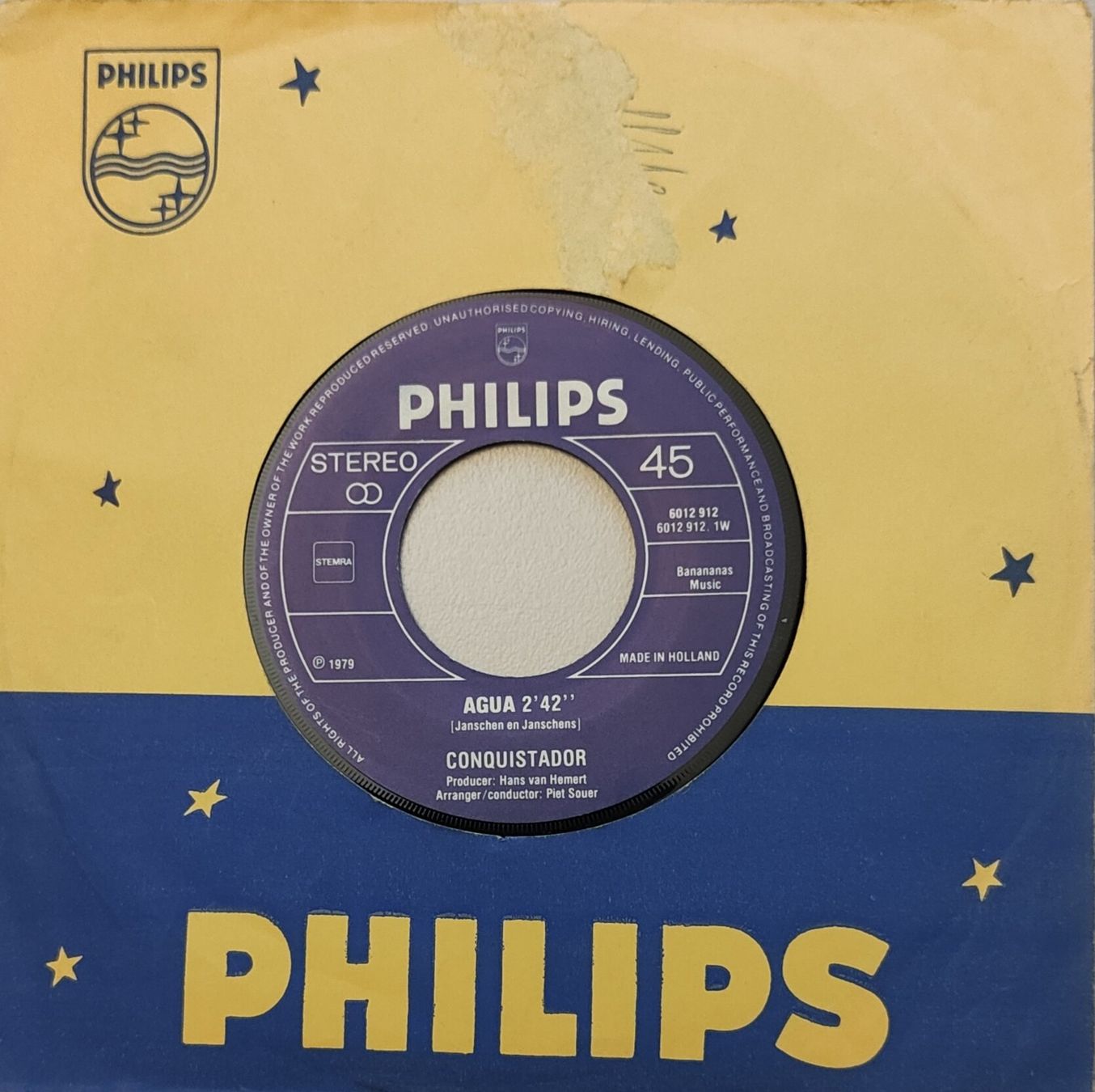 Schallplatten: Vinyl-Single Conquistador - Agua – Gebraucht aus Langenthal von Modo39