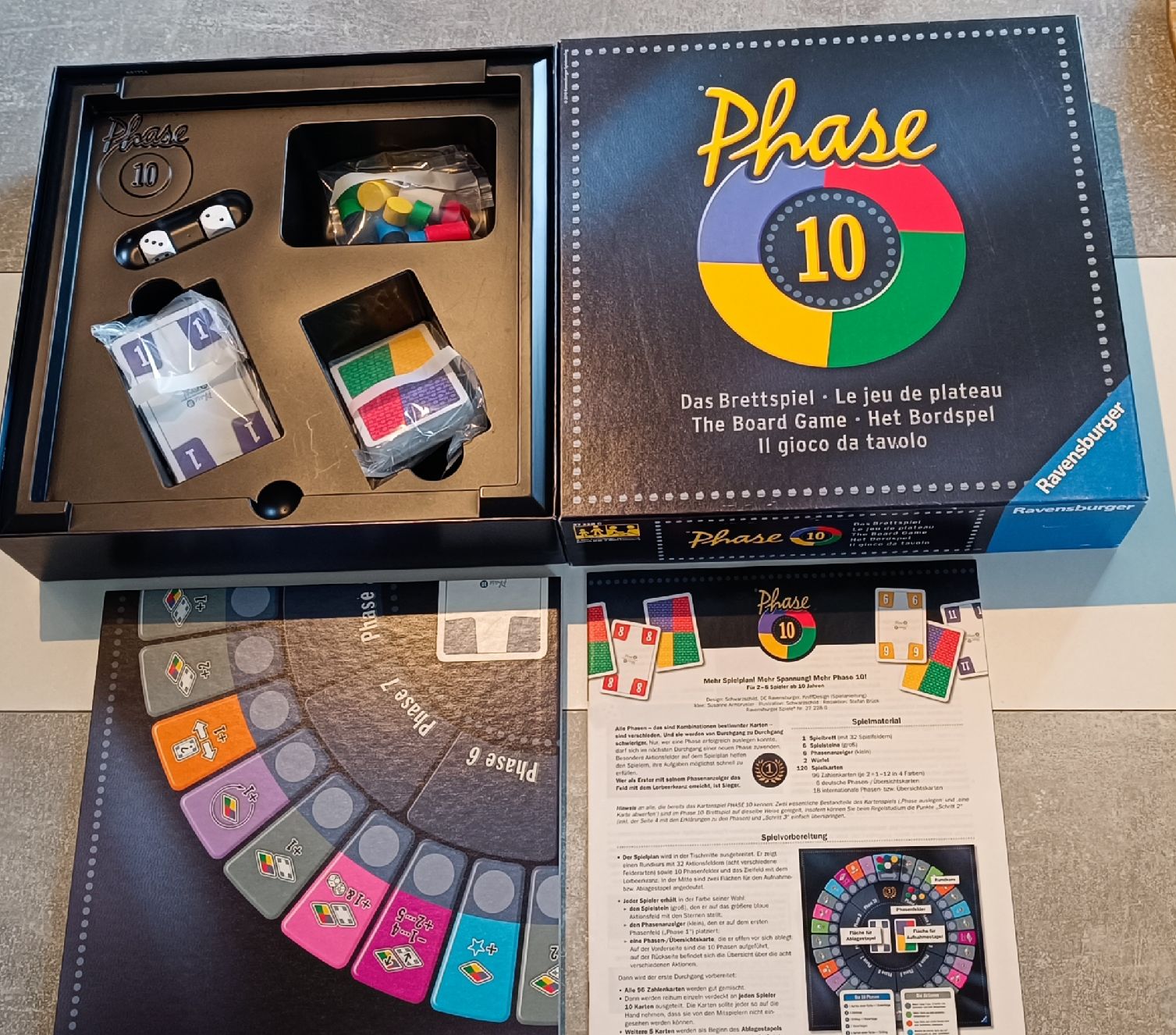 Ravensburger Giochi: Phase 10 - Das Brettspiel – Nuovo (secondo la descrizione) da Arbon venduto da Gatto81 1