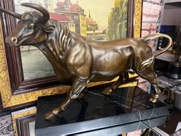 Stier Figur aus Bronze XXL Grosse Top Figur “Seltene” 9.5Kg