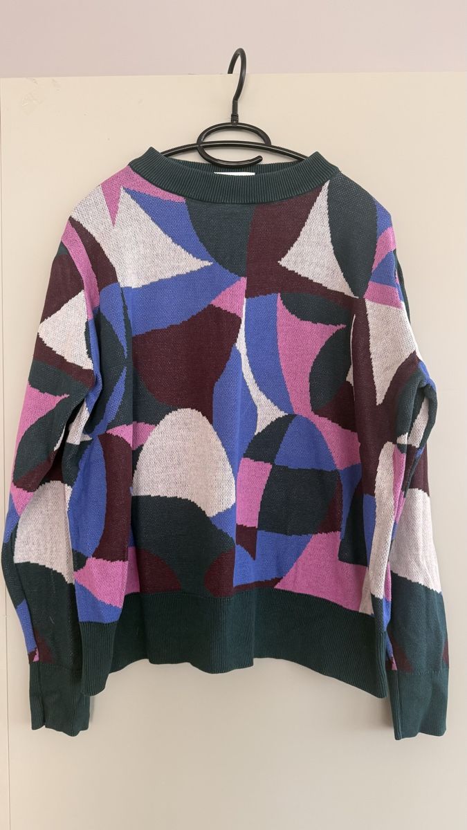 Maglioni & Felpe: Damenpullover mit buntem geometrischem Muster, Grösse L – Usato da Winterthur venduto da -BeHappy24- 4