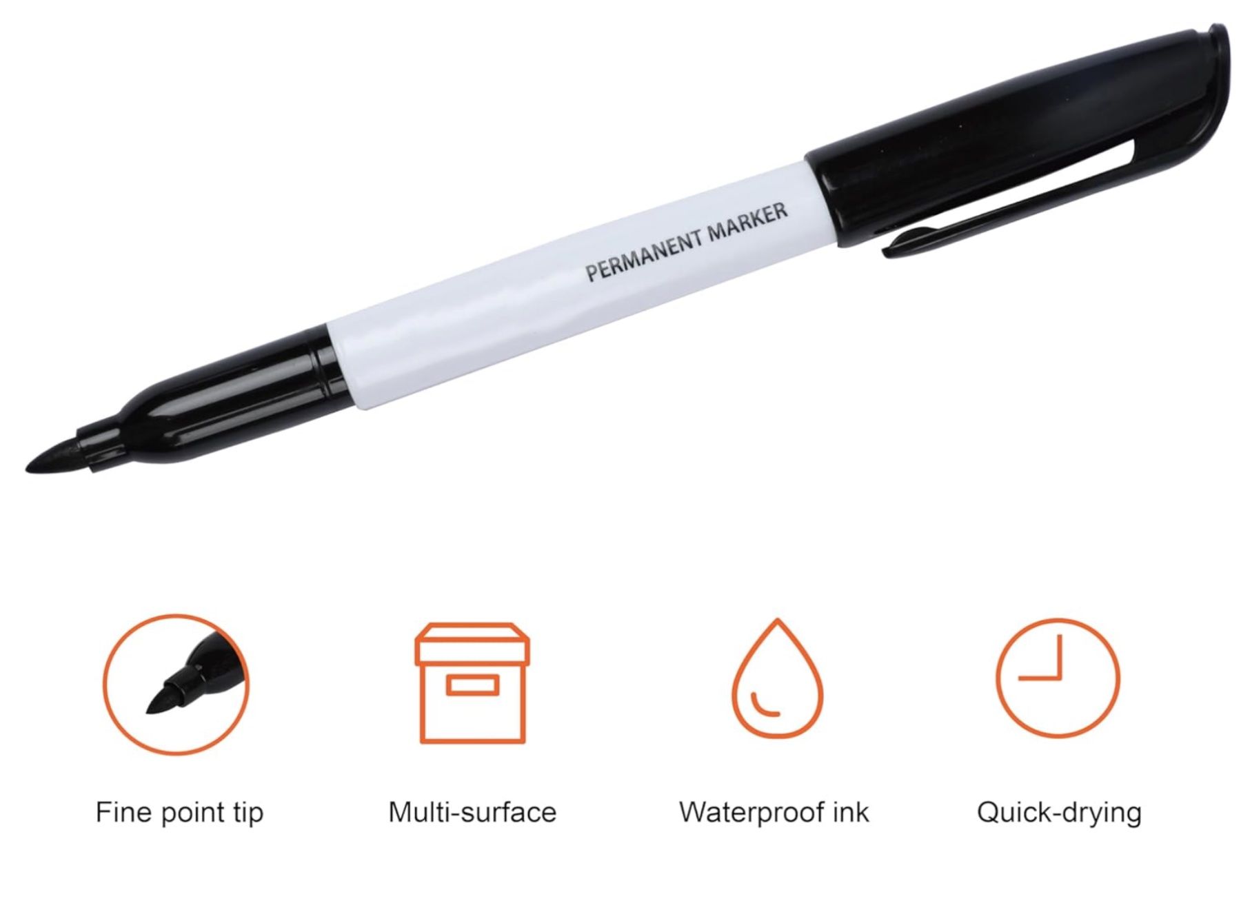 Penna & Evidenziatori: Permanentmarker, Schwarz, 12er-Pack – Nuovo e nell'imballaggio originale da Bülach venduto da StoreInShopOutlet 2