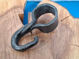 1 schöner antiker Ring Haken, Schmiedeisen (LOT3161#AEW0)