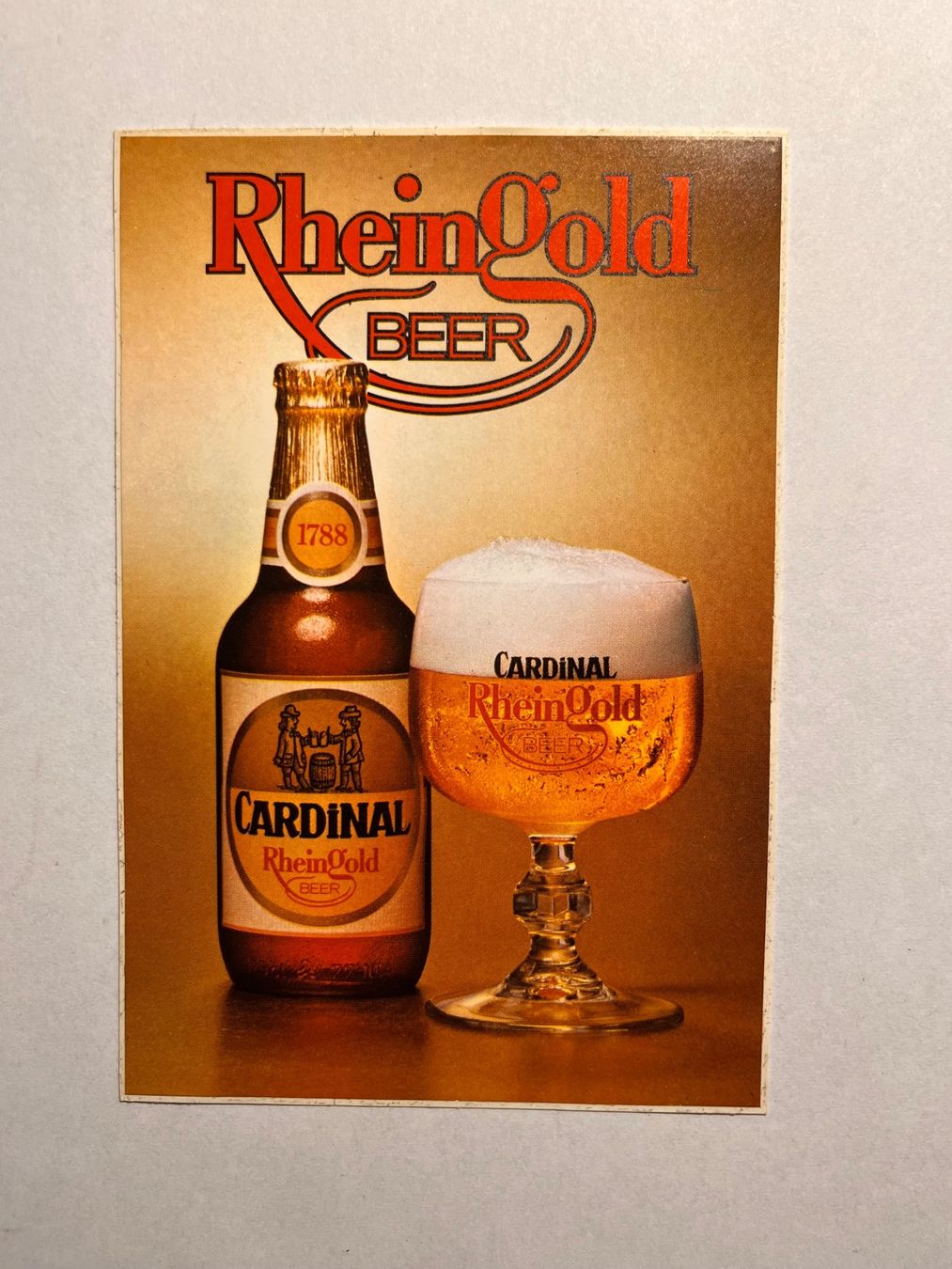 Aufkleber: Cardinal / Rheingold / Beer / Original / Aufkleber – Gebraucht aus St.Silvester von Gila-Monster 1