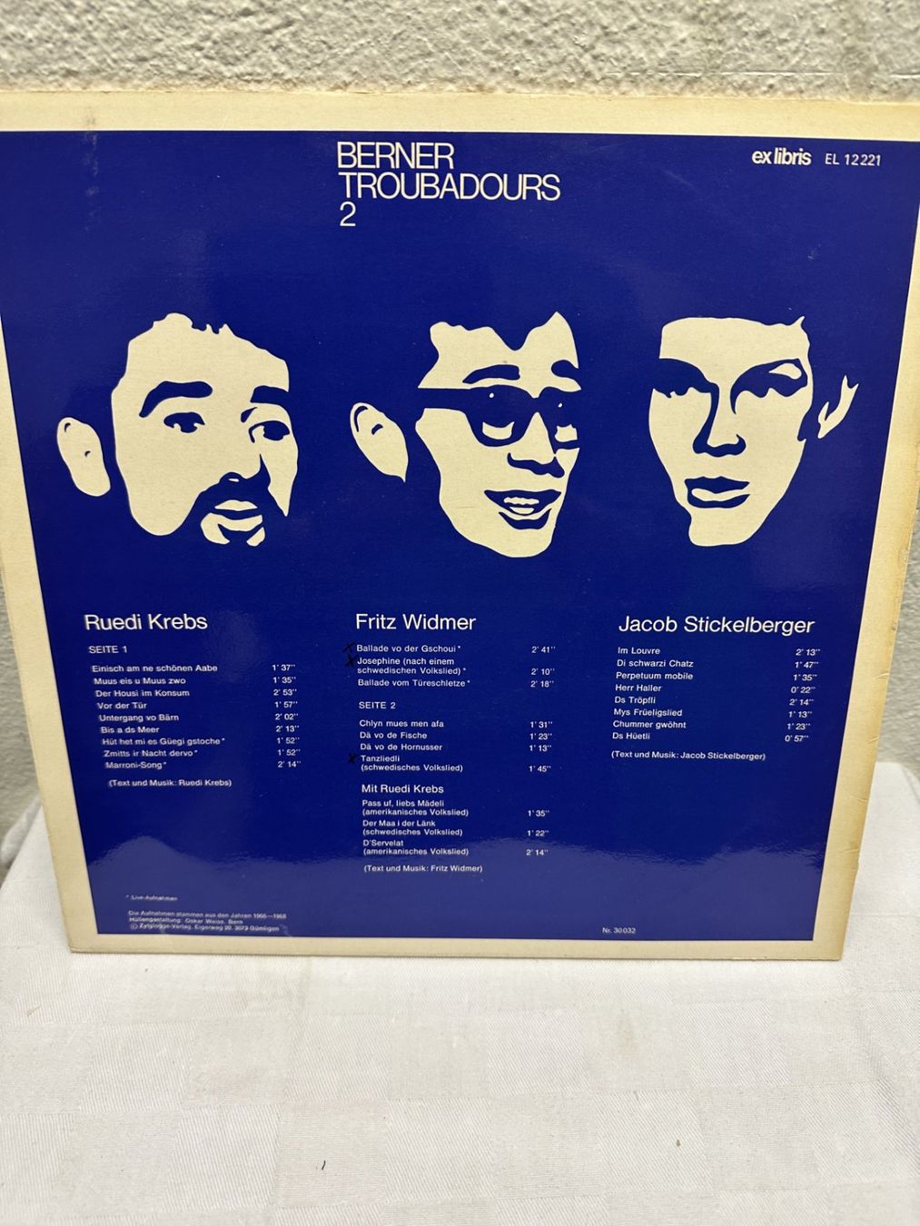 Dischi in vinile: LP -  BERNER TROUBADOURS 2 – Usato da Ostermundigen venduto da wini63 1