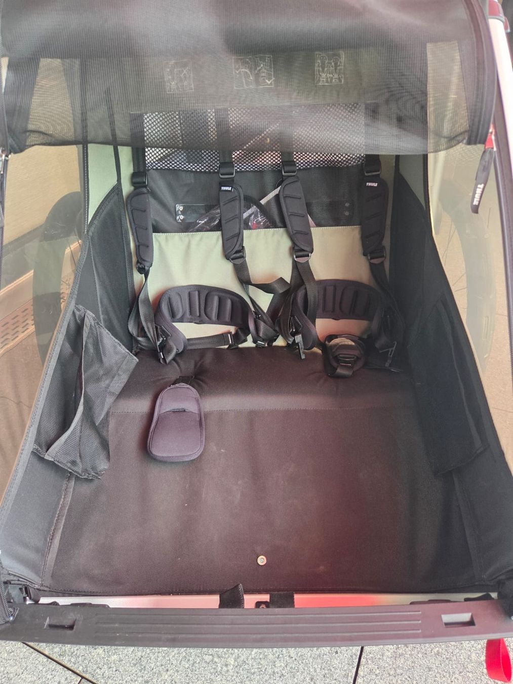 Thule Rimorchi: THULE Chariot LITE Double Farbe: alu/agave – Usato da Egg b. Zürich venduto da Moritz8132 4