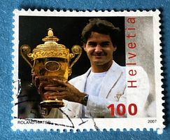 Nr.1229 GESTEMPELT Roger Federer 2007   