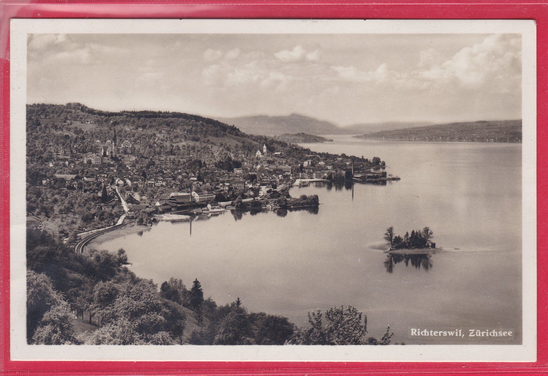 Cartoline postali: RICHTERSWIL, ZÜRICHSEE, 5.5.1933 – Usato da Oberrieden venduto da Gebirgsstelze