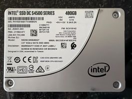 Intel SSD 480GB 2.5" SATA SSD