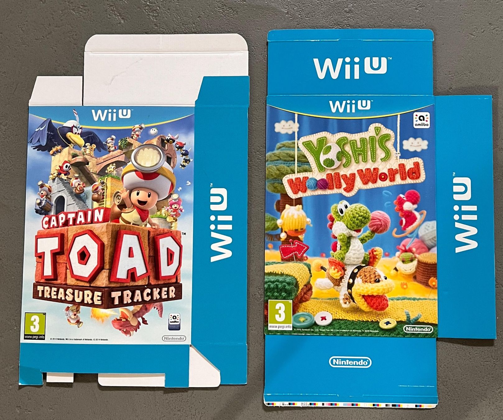 Nintendo Giochi: Original Nintendo POS Boxen WiiU Yoshi / Toad – Usato da Schachen LU venduto da retrogamer