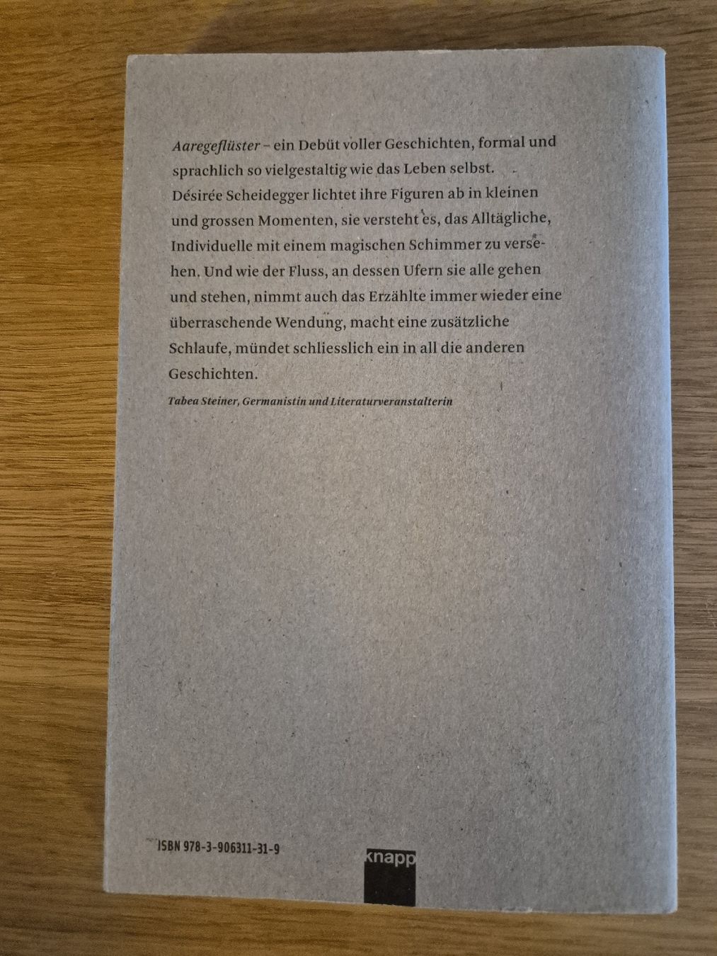 Libri: Aaregeflüster - Désirée Scheidegger – Usato da Bern venduto da miruslav 1