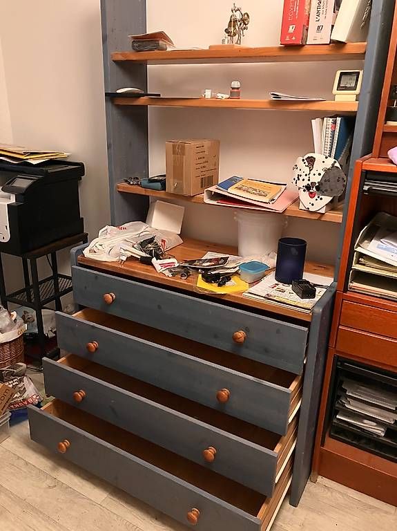 Meuble avec tiroirs et étagère (D'occasion) à Epalinges pour CHF 40 ...