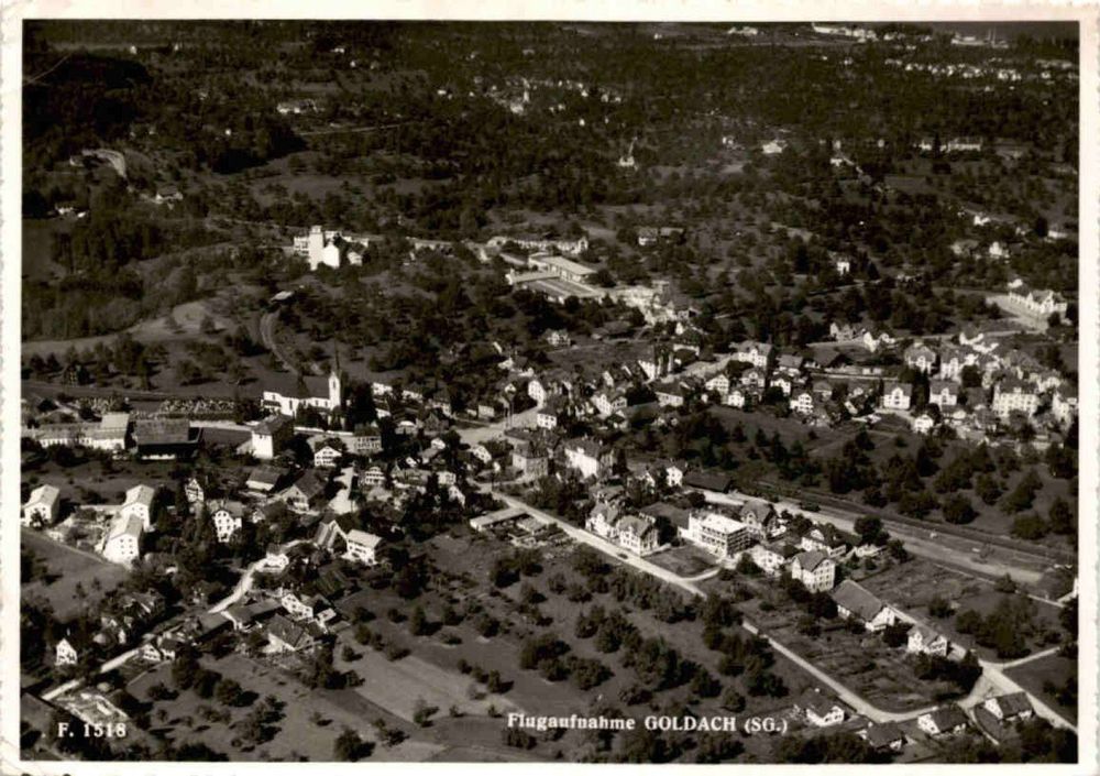 Goldach SG Flugaufnahme Nr.1518 , 1956 (Gebraucht) in Solothurn für CHF ...