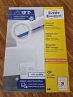 Avery Zweckform Etiketten 3481, neu, 70 x 41 mm, 21 St.