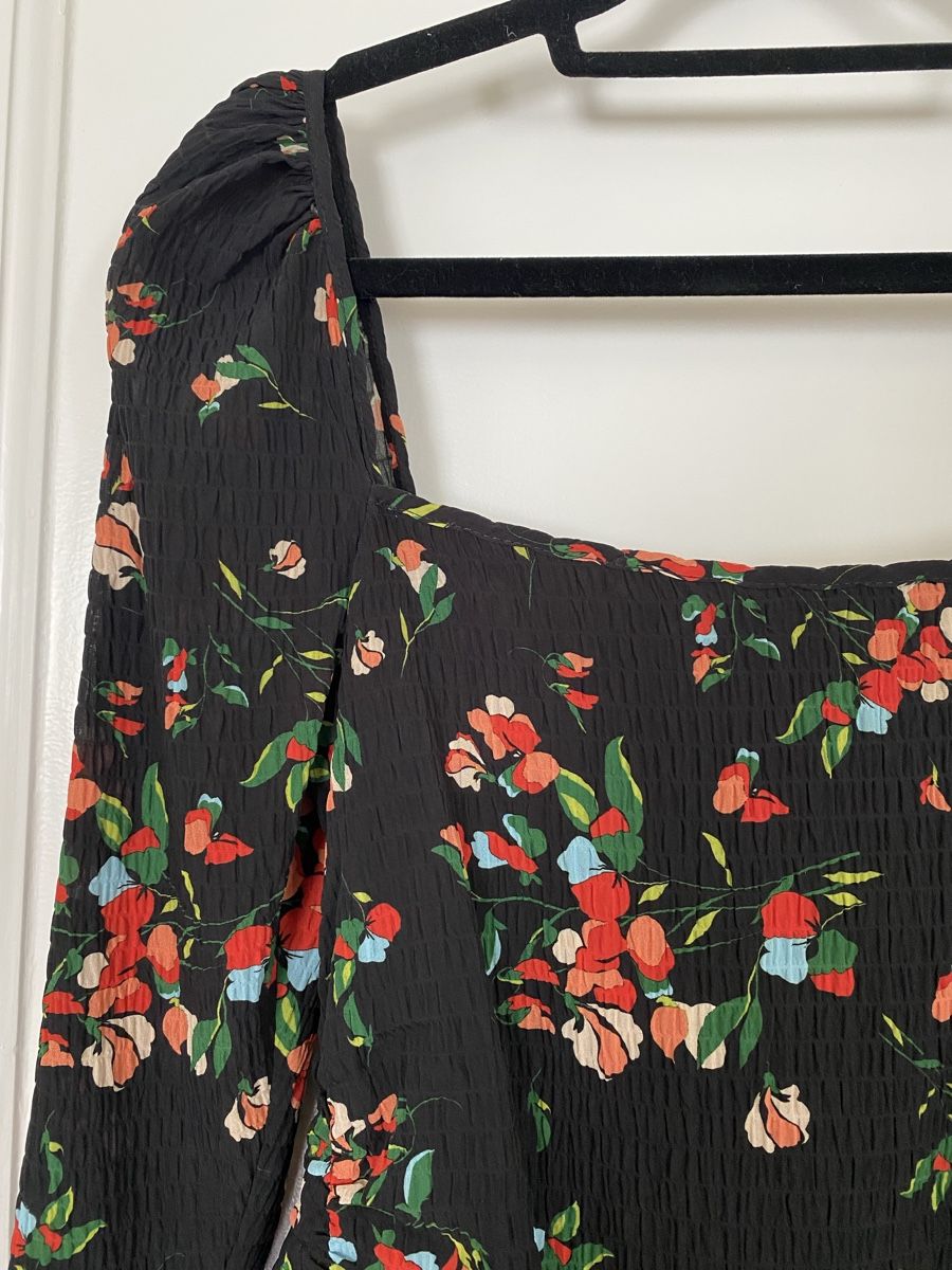 Vestiti: Black Floral Dress – Nuovo (secondo la descrizione) da Zürich venduto da afe_q5ck 2