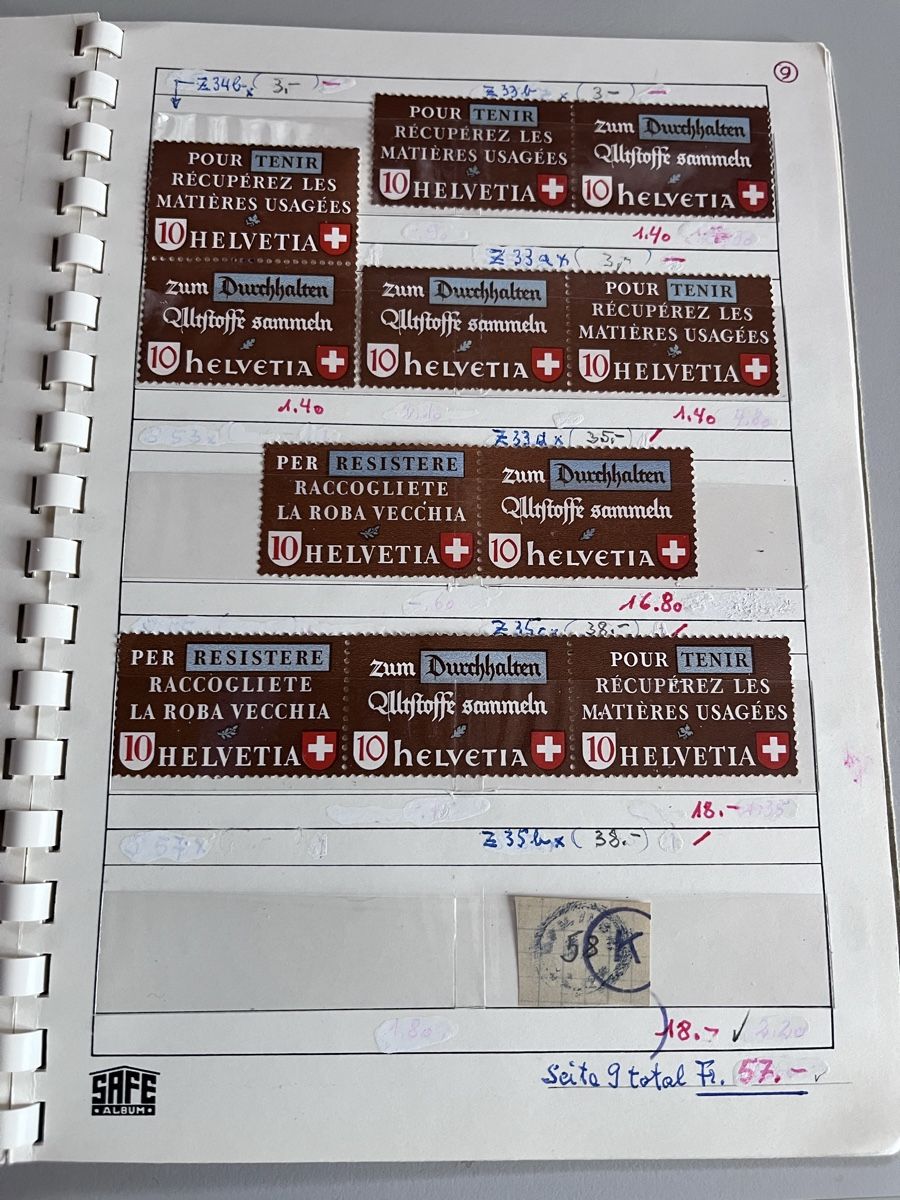 Tutti i francobolli: Briefmarken Auswahlheft Schweiz – Usato da Römerswil LU venduto da manuscha_ 5