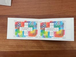 1991 CH Erstag gest.Viererblock mit Tab  (K138)